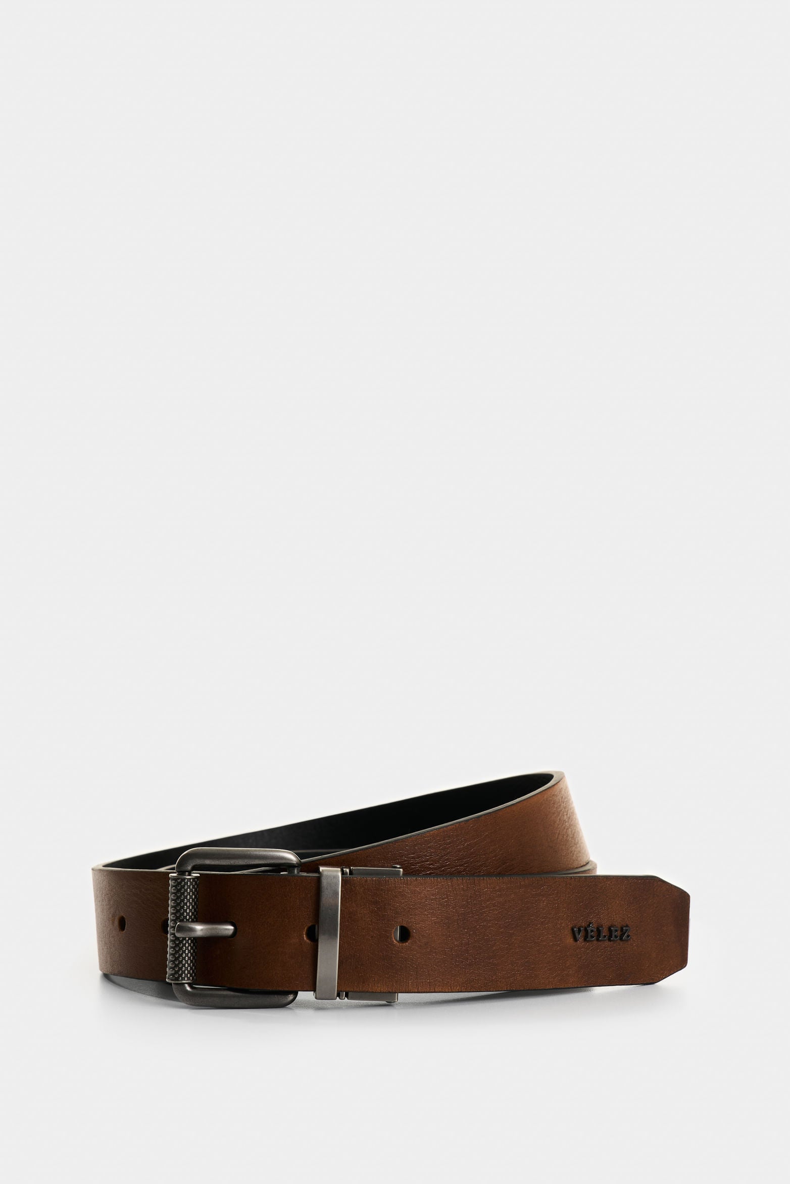 Versatile Elon double-sided leather belt for men