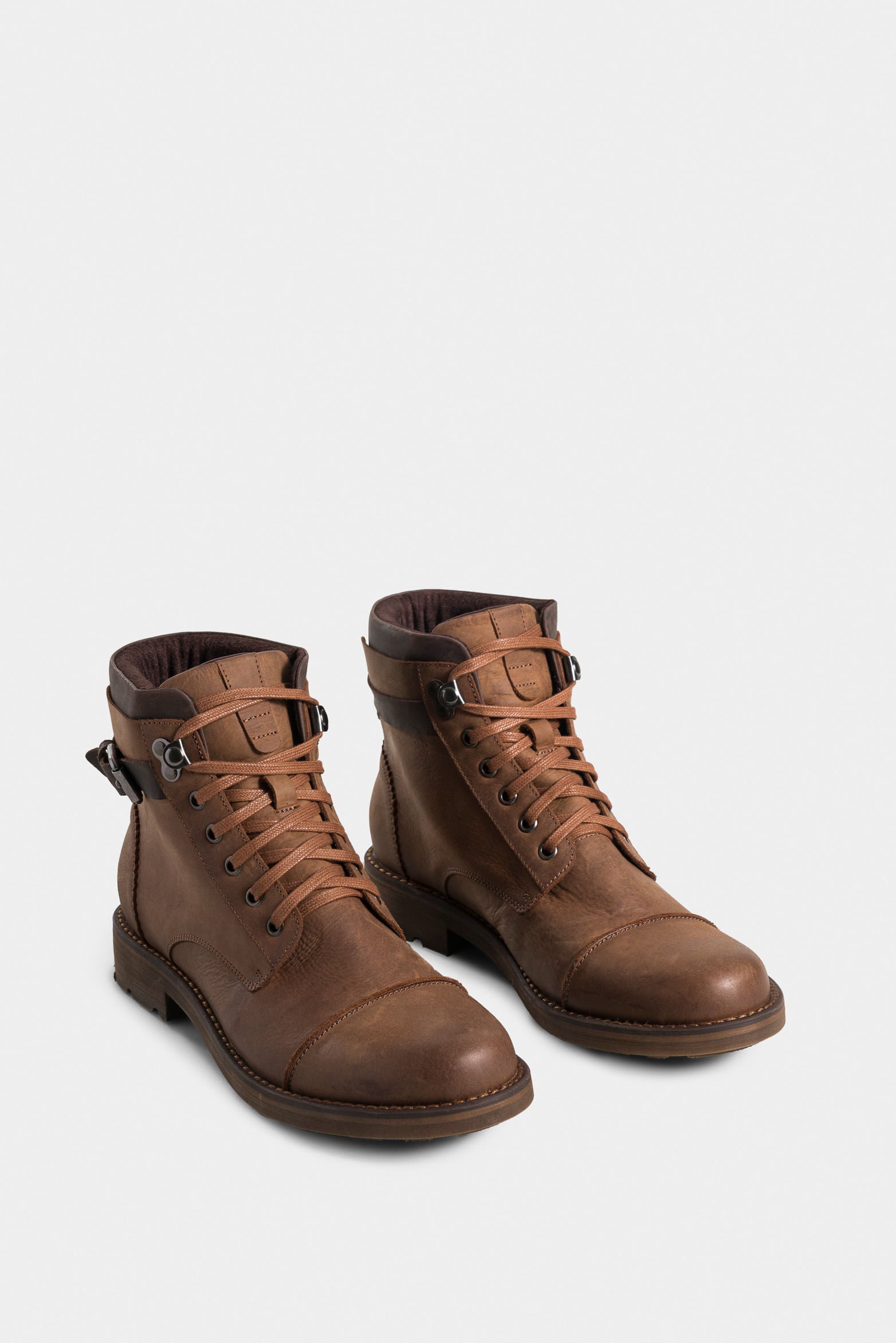 Alquimist Leather Boots for Men with Decorative Strap