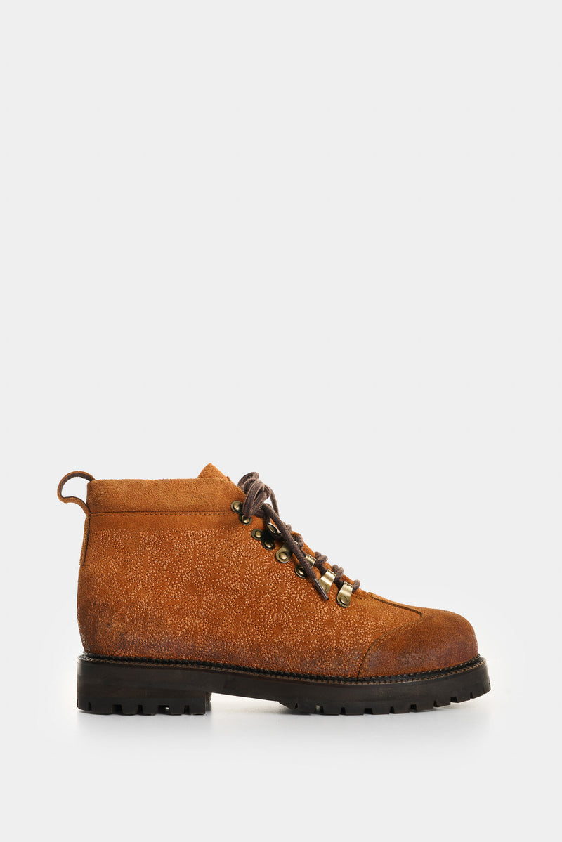 Women's Nacar Embroidered Suede Hiking Boots