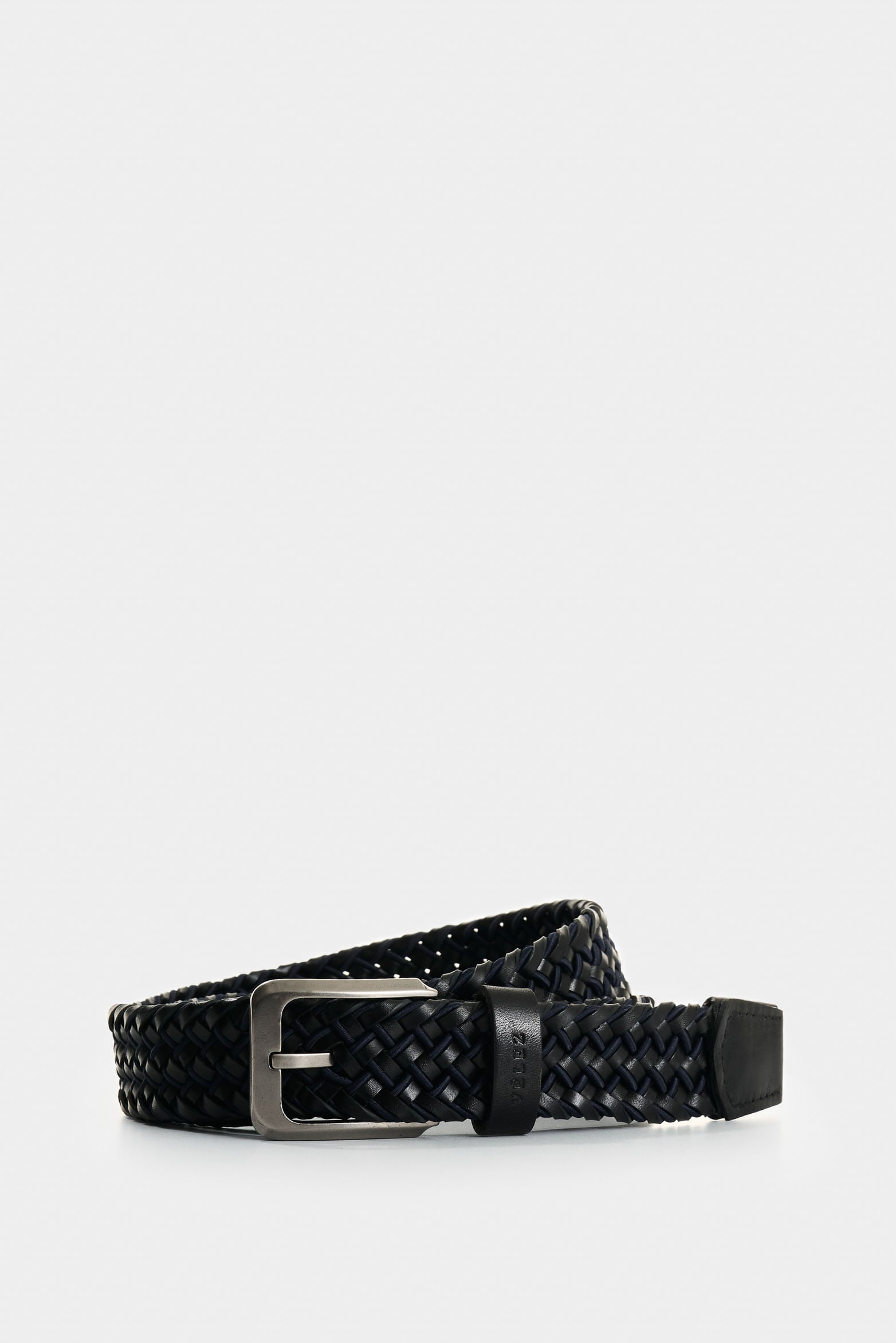 Bruma single-face braided leather belt for men