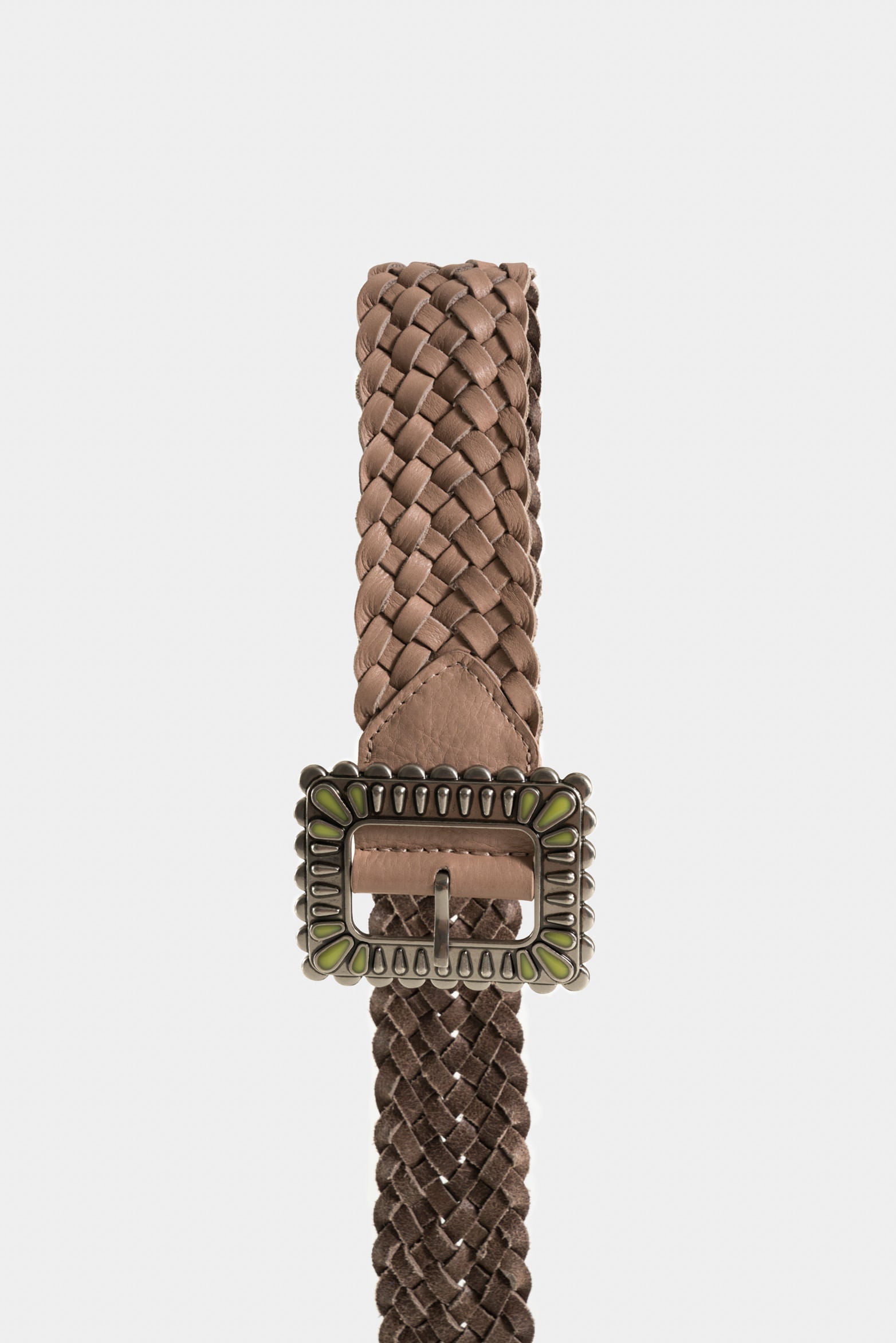 Women's Zermatt Smooth Leather Sash with Braided Tie