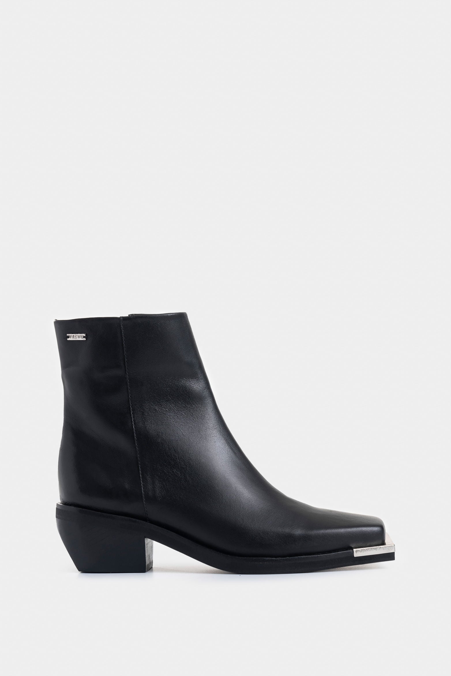 Magena Square-Toe Leather Ankle Boots for Women