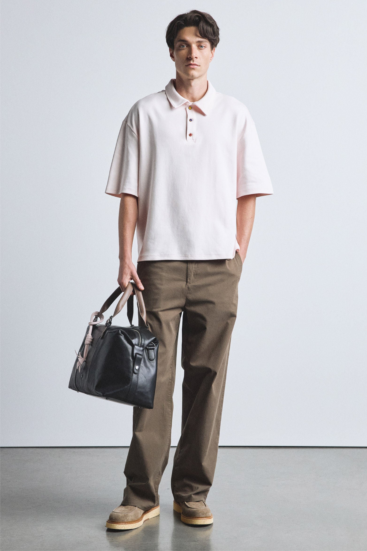 Spring short sleeve polo for men