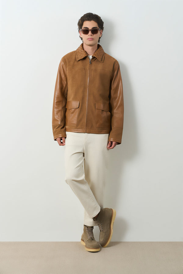 Nila 2 leather jacket for men