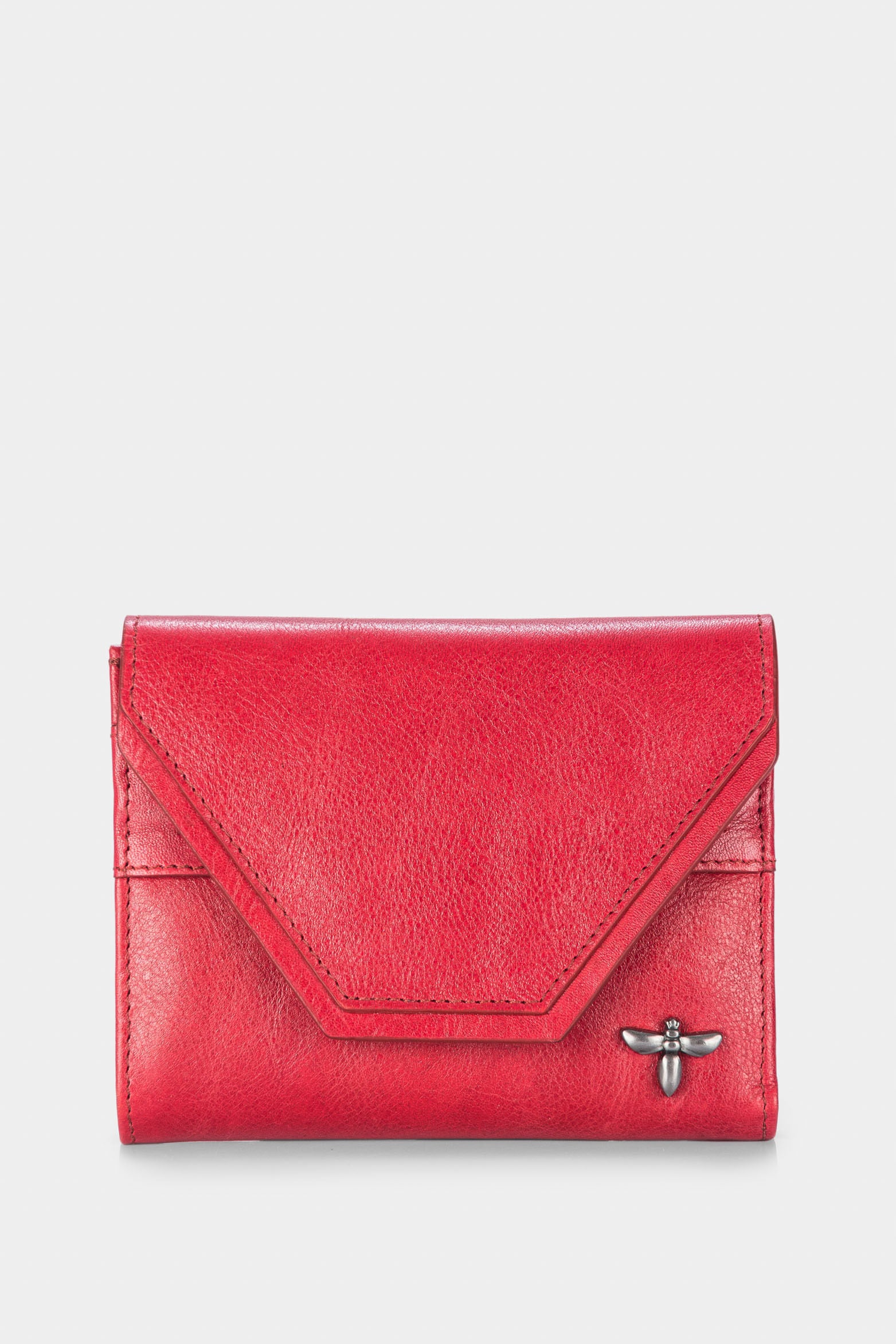 Women’s Twist Wallet in Leather with Snap Closure System