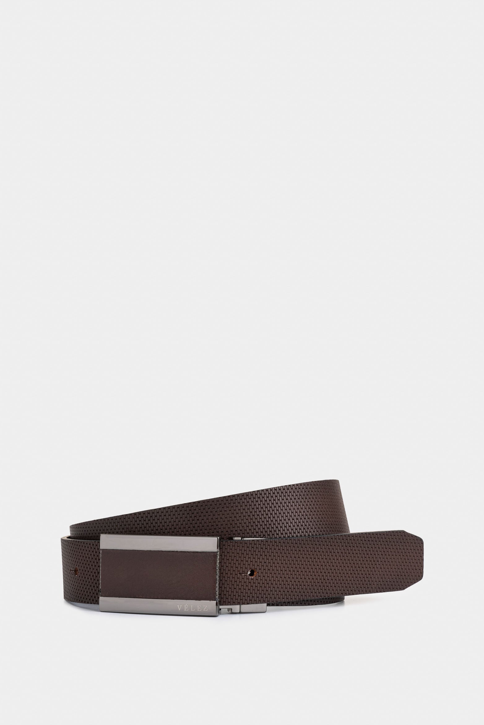 Embossed Leather Reversible Belt