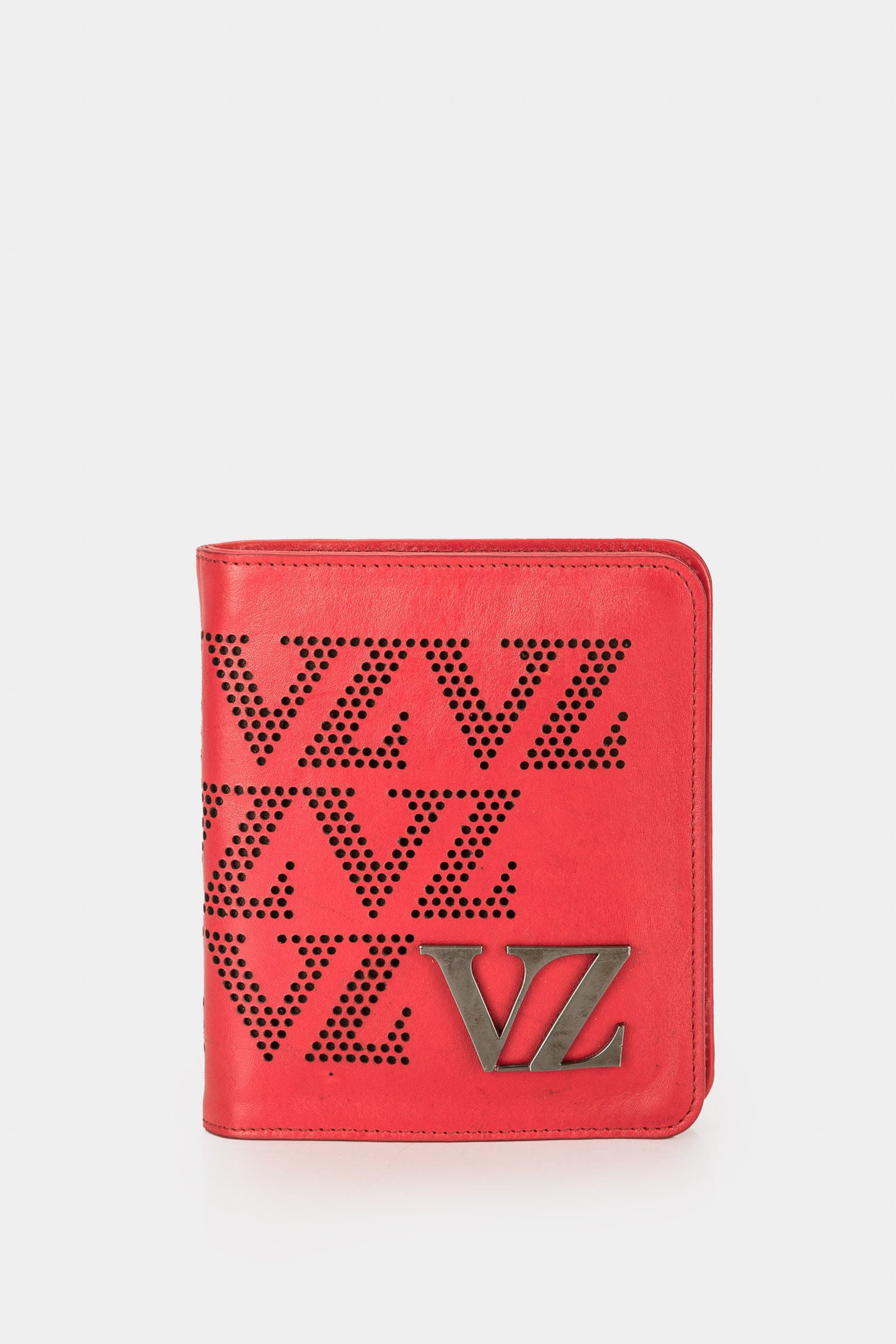 Women’s Kubor Leather Wallet with Metallic VZ Appliqué