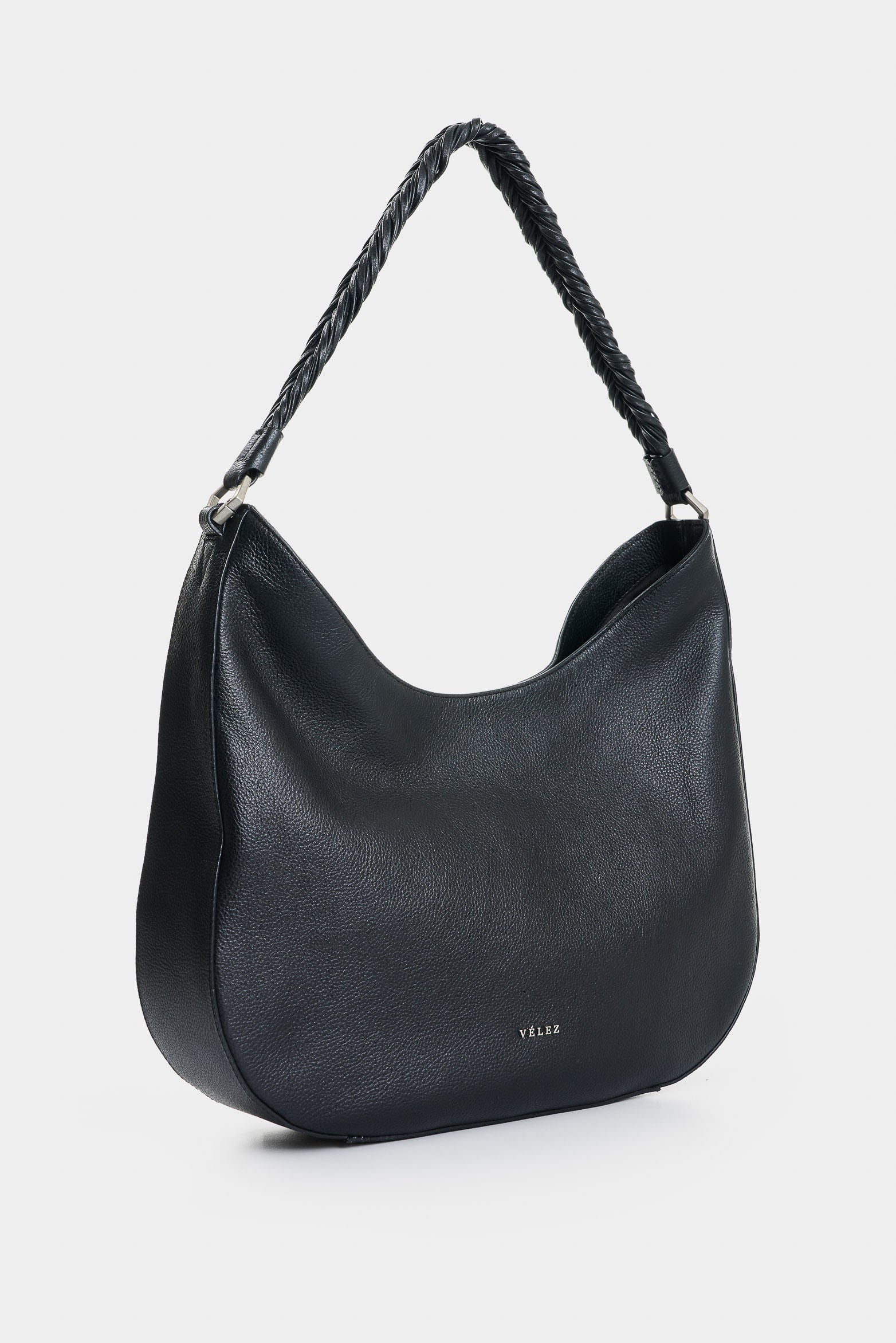 Luna semicircular leather shopping bag for women