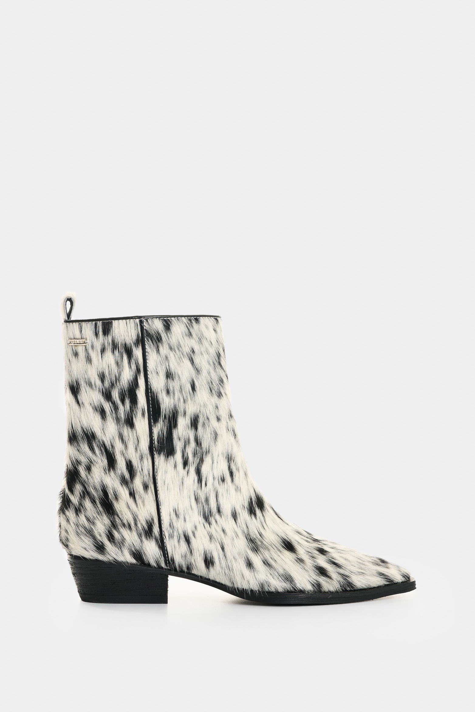 Nara Cow hair-on leather ankle boots for women