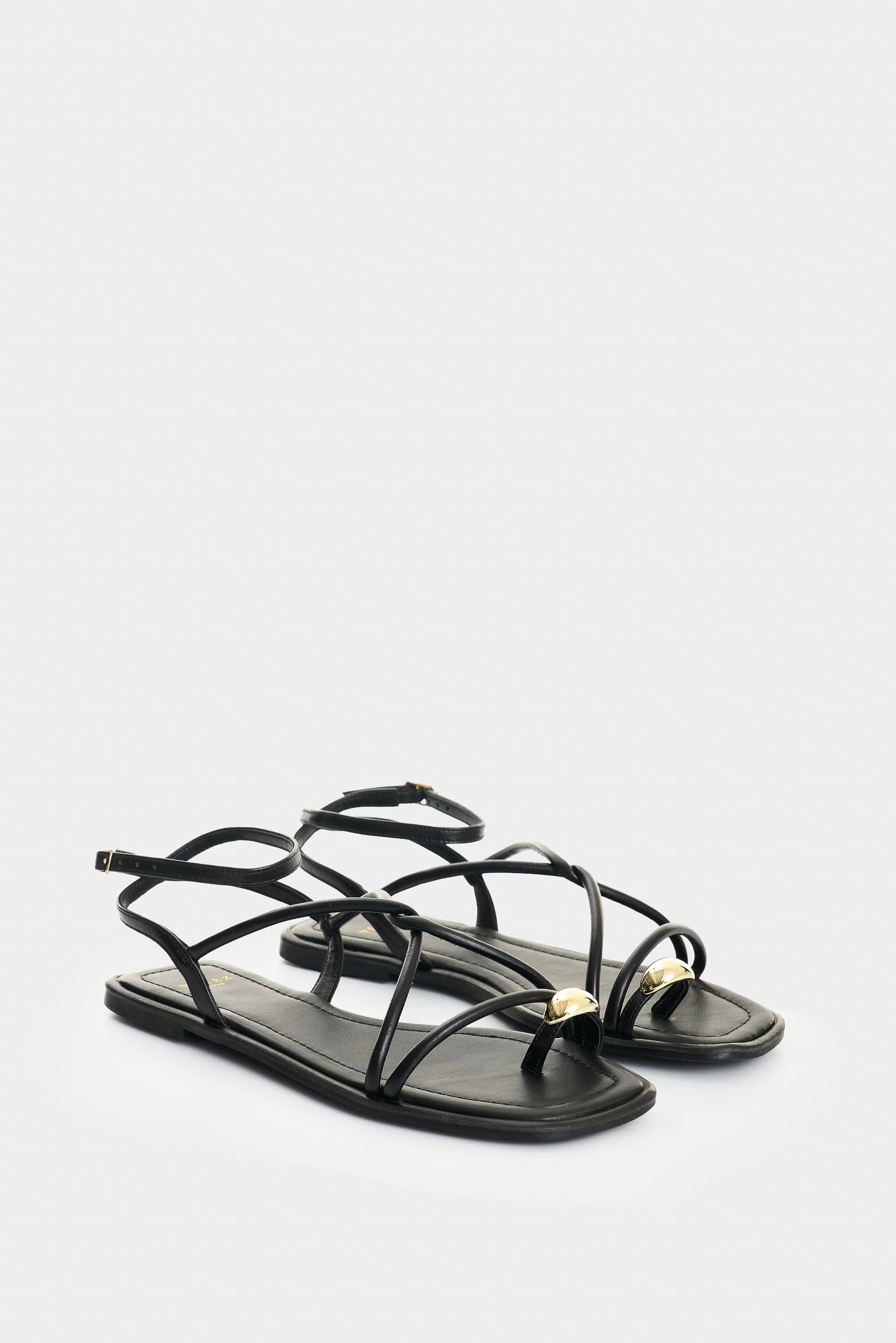 Leather Flat Sandals for Women Cove
