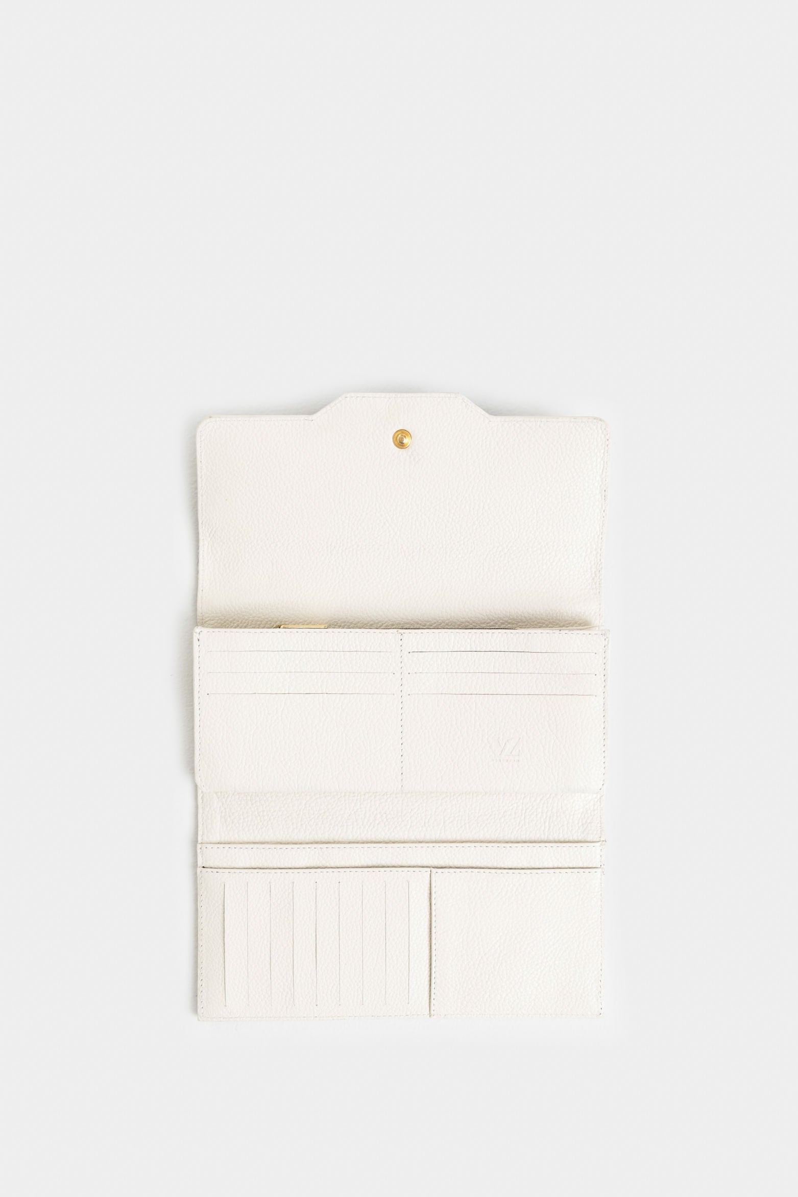 Damascus Leather and Canvas Checkbook Wallet for Women, Monogram