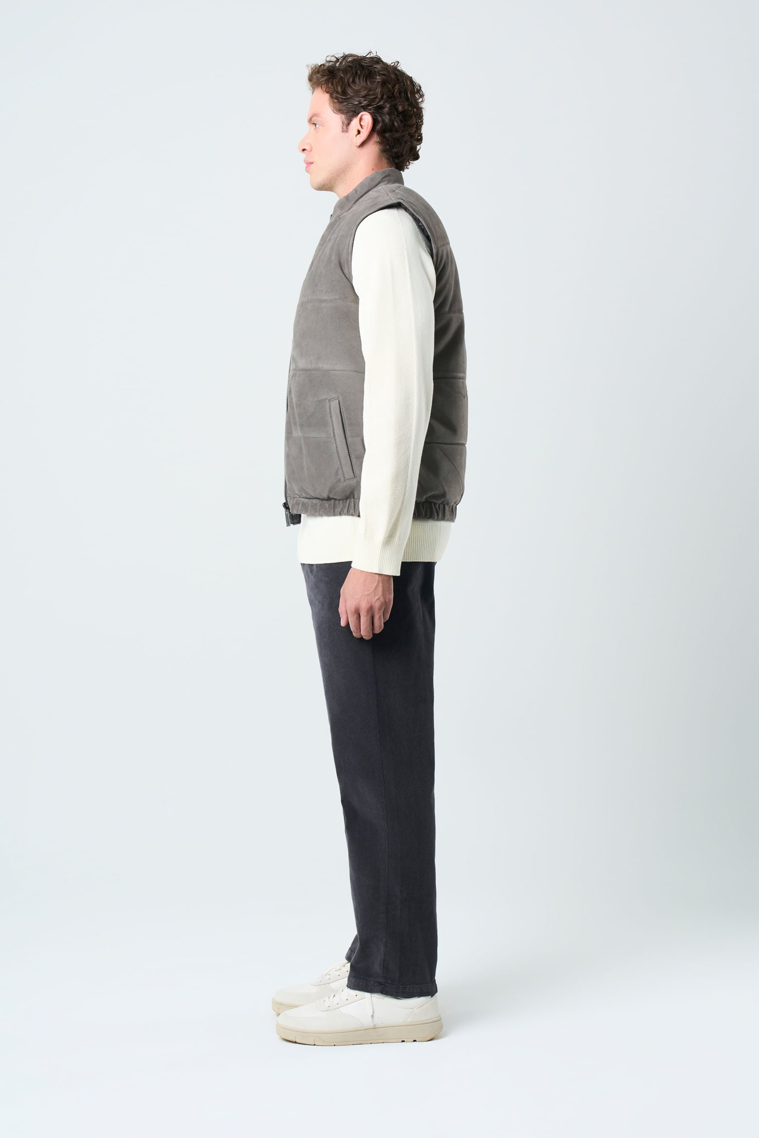 Men’s Sika Double-Faced Suede Leather Vest