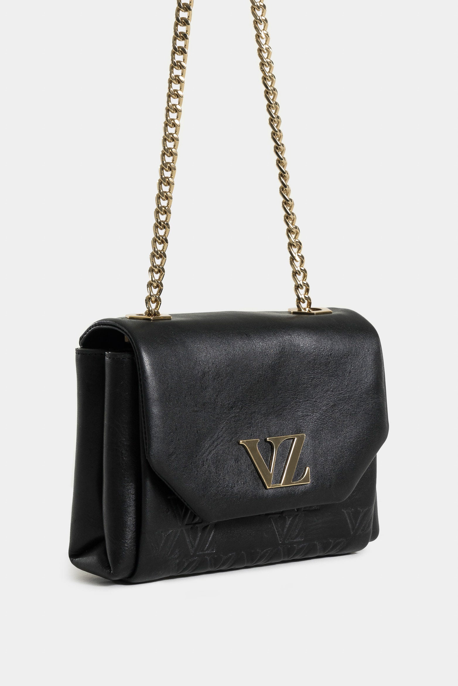 Mini Lili 2.0 Hands-Free Leather Bag with Metallic Chain