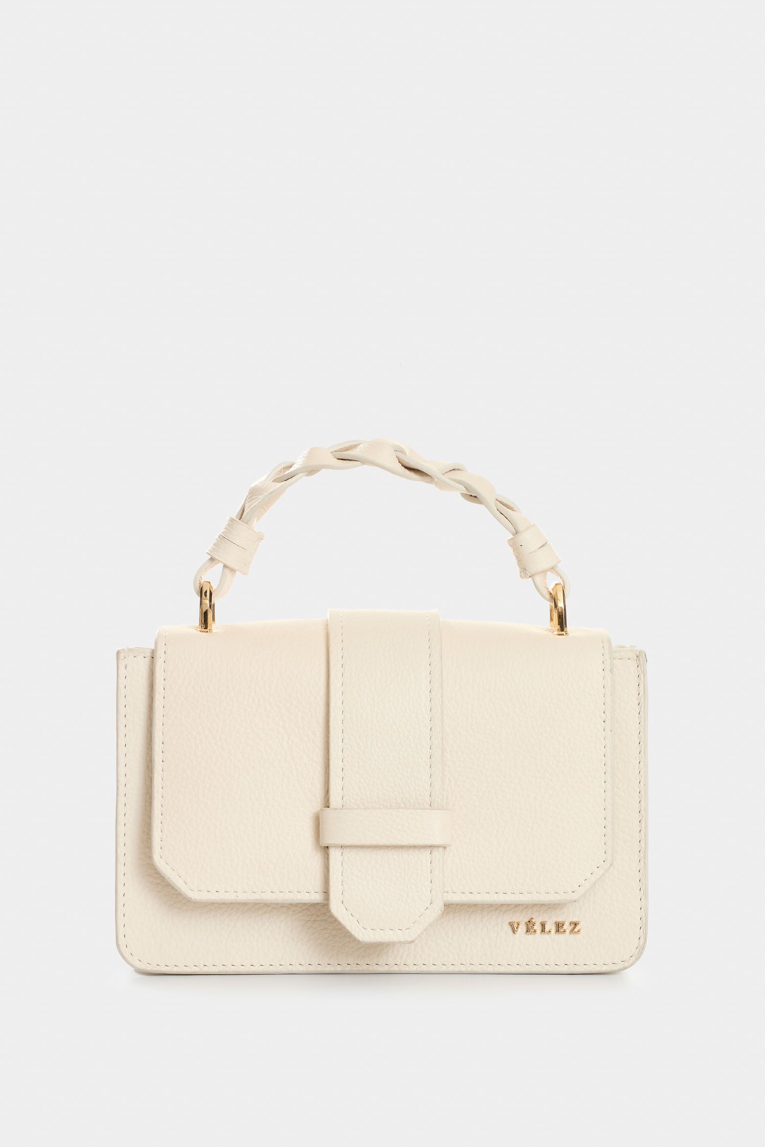 Garniel Women's Hands-Free Leather Bag with Woven Handle