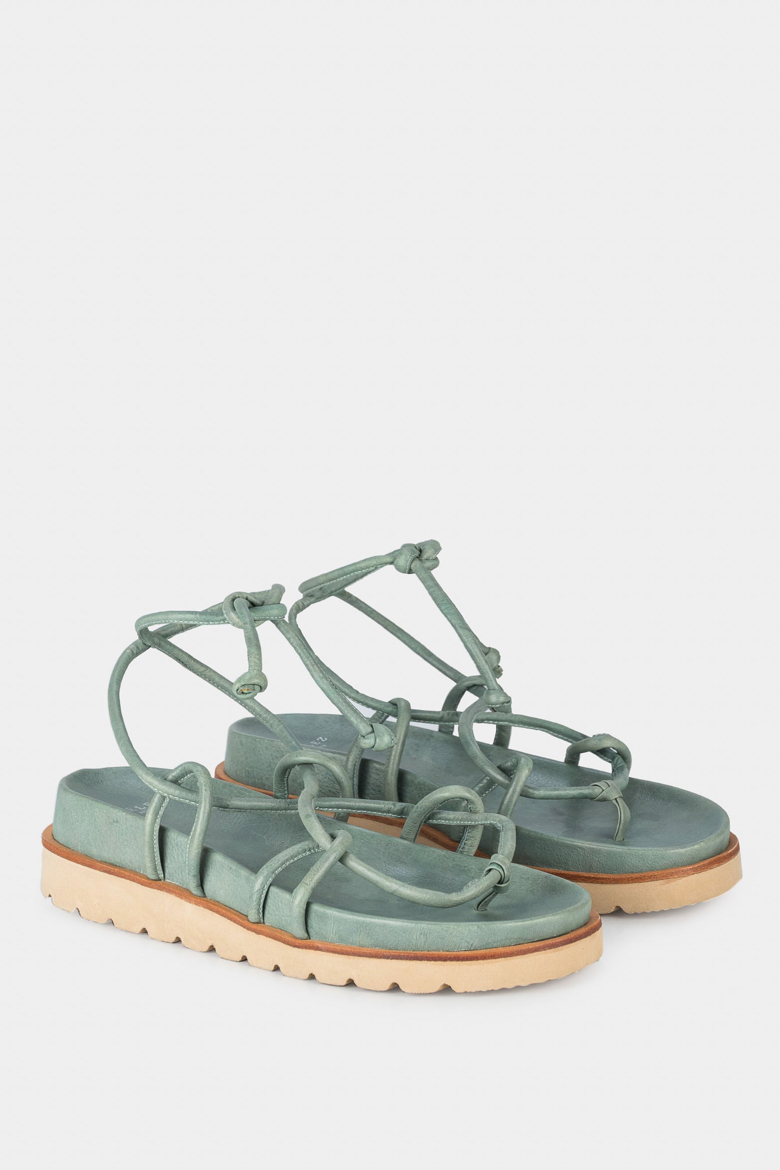 Women’s Izaro Flat Leather Sandal with Lug Sole