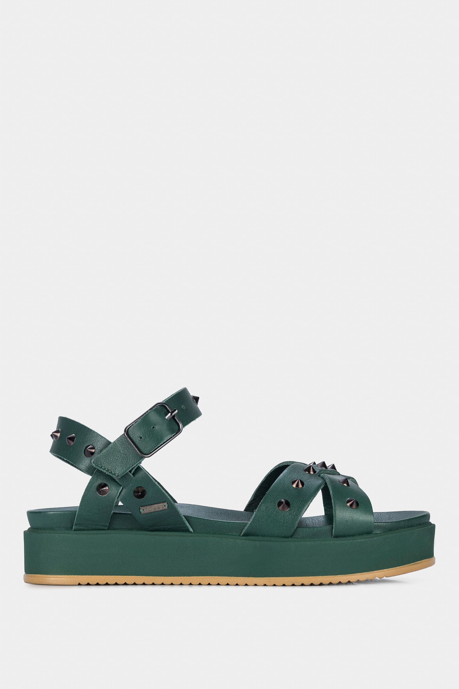 Women’s Palau Platform Leather Sandals with Metal Studs