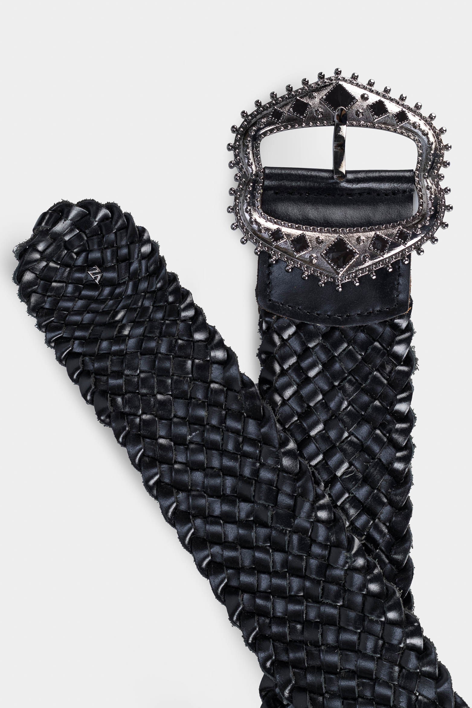 Women’s Luxo Single-Sided Braided Wide Leather Belt