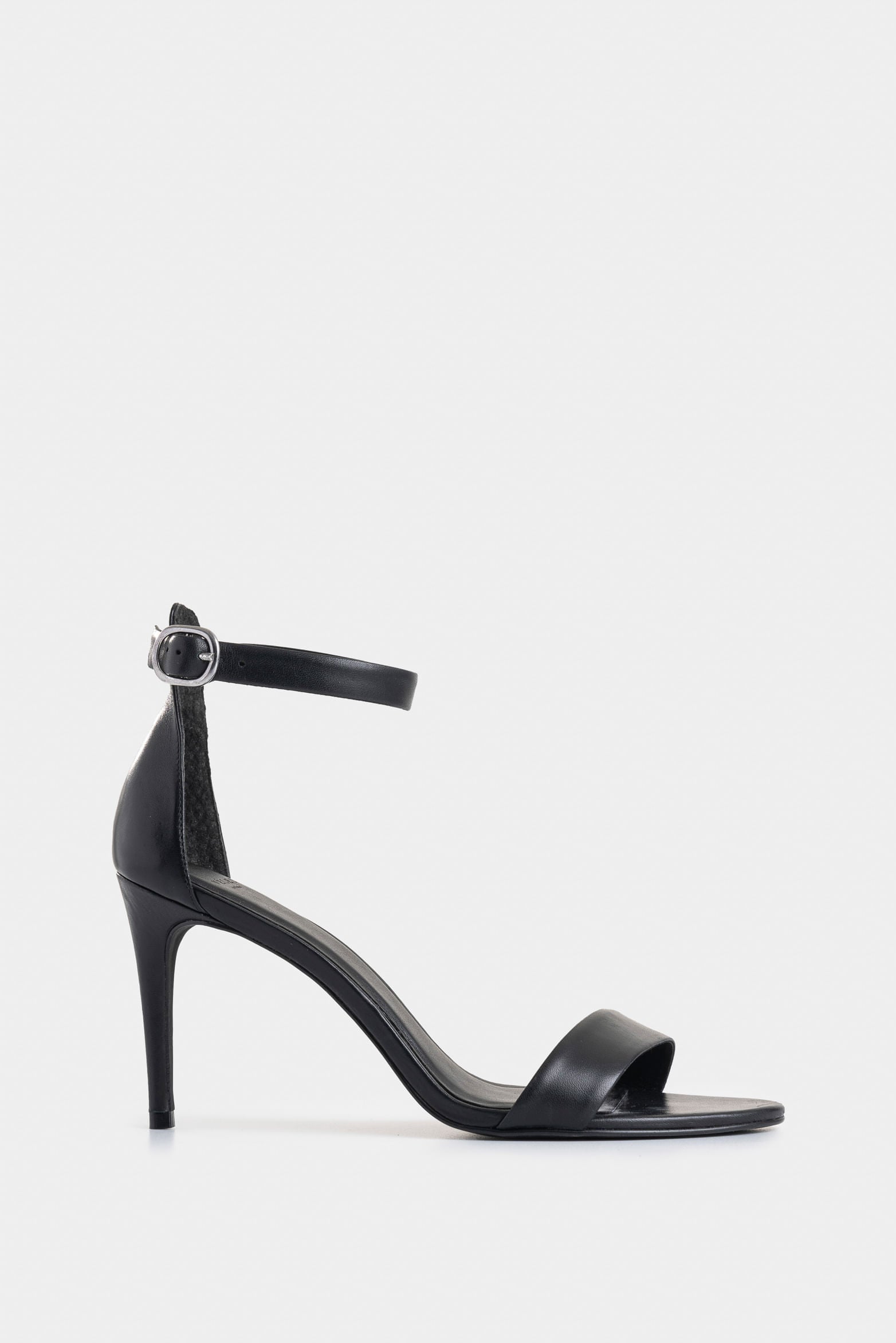 Clavel Heeled Sandal in Leather for Women with Ankle Tie