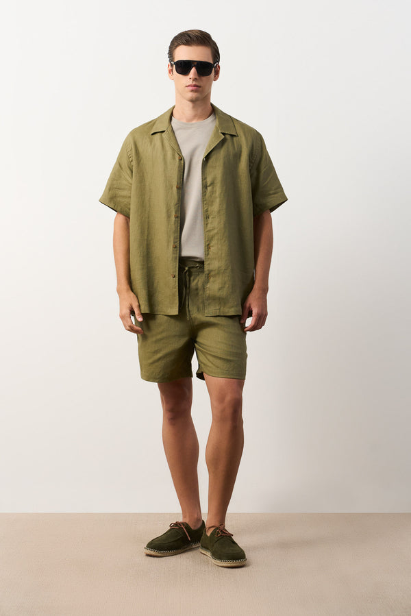 Men's Belgium Linen Shorts
