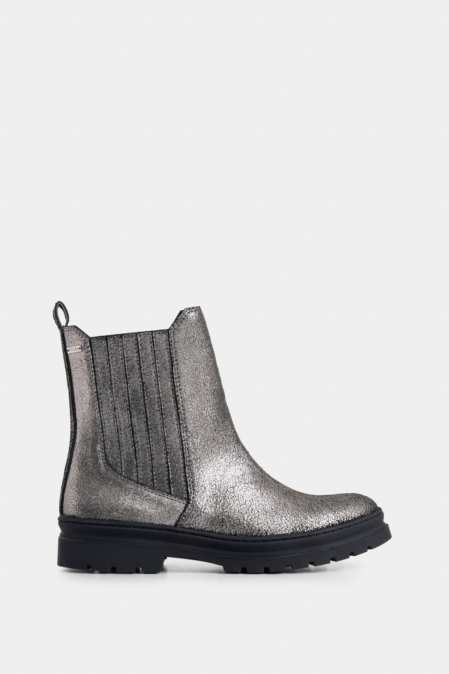 Orión Metallic Leather Chelsea Boots