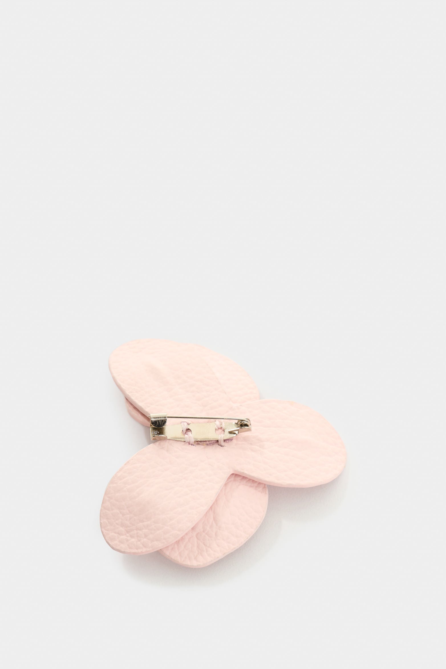 Large leather orchid brooch for women – Velez Artisan