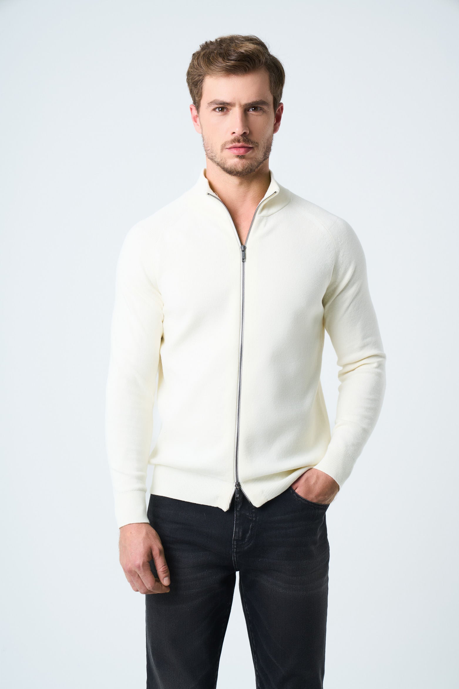 Misuri knitted high-neck sweater for men