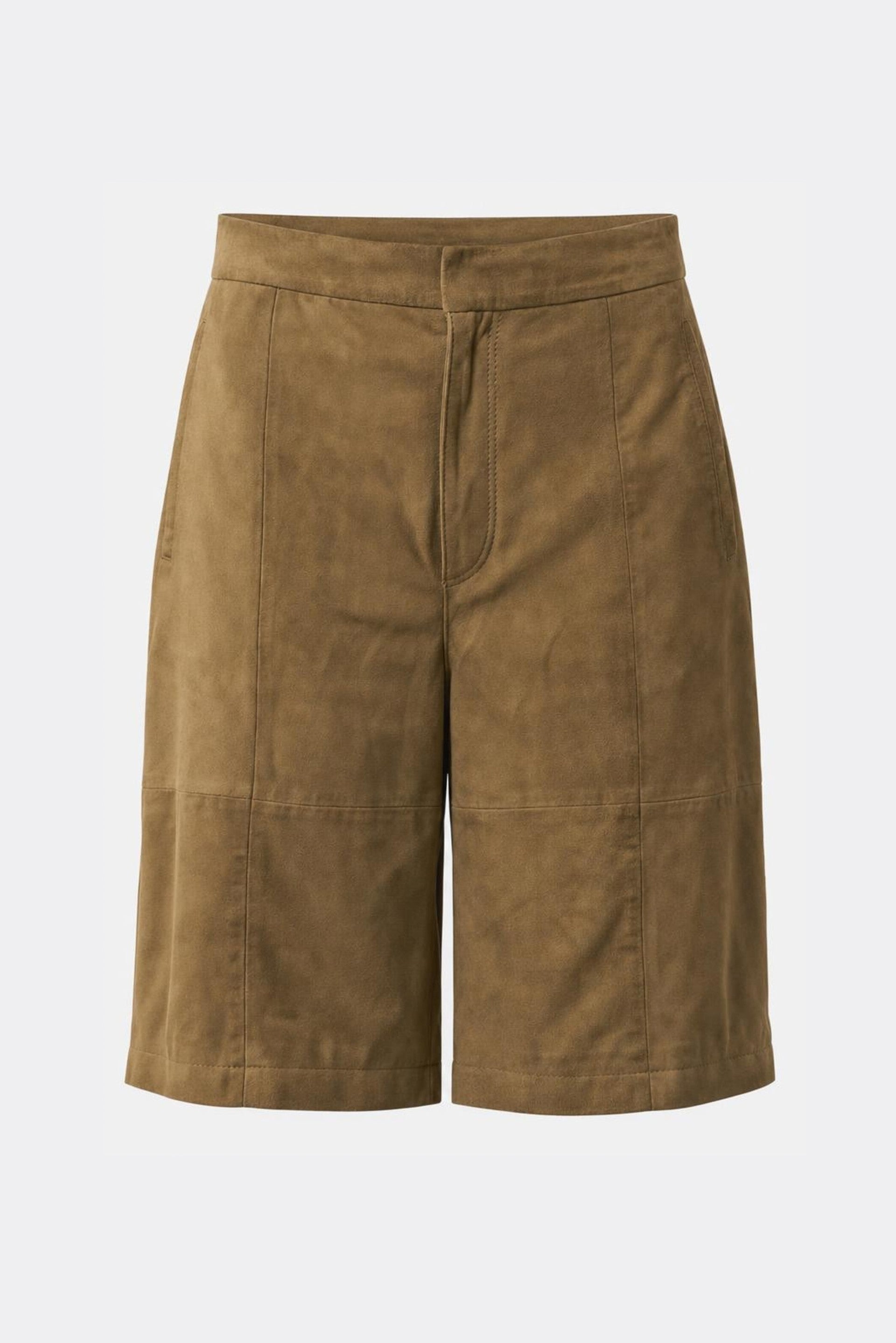 Nare Oversized Suede Bermuda Shorts for Women