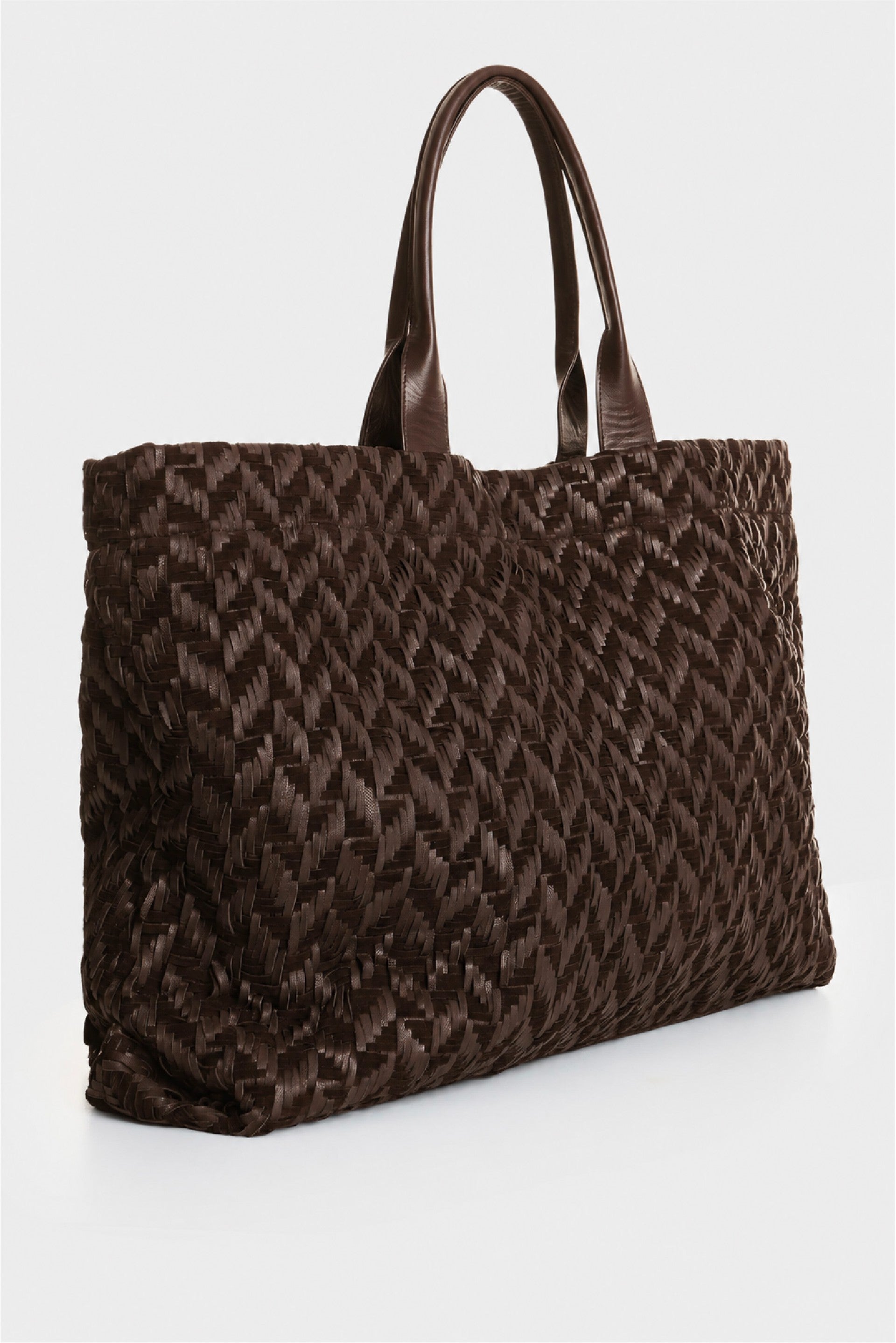 Waving Leather Bowling Bag for Men