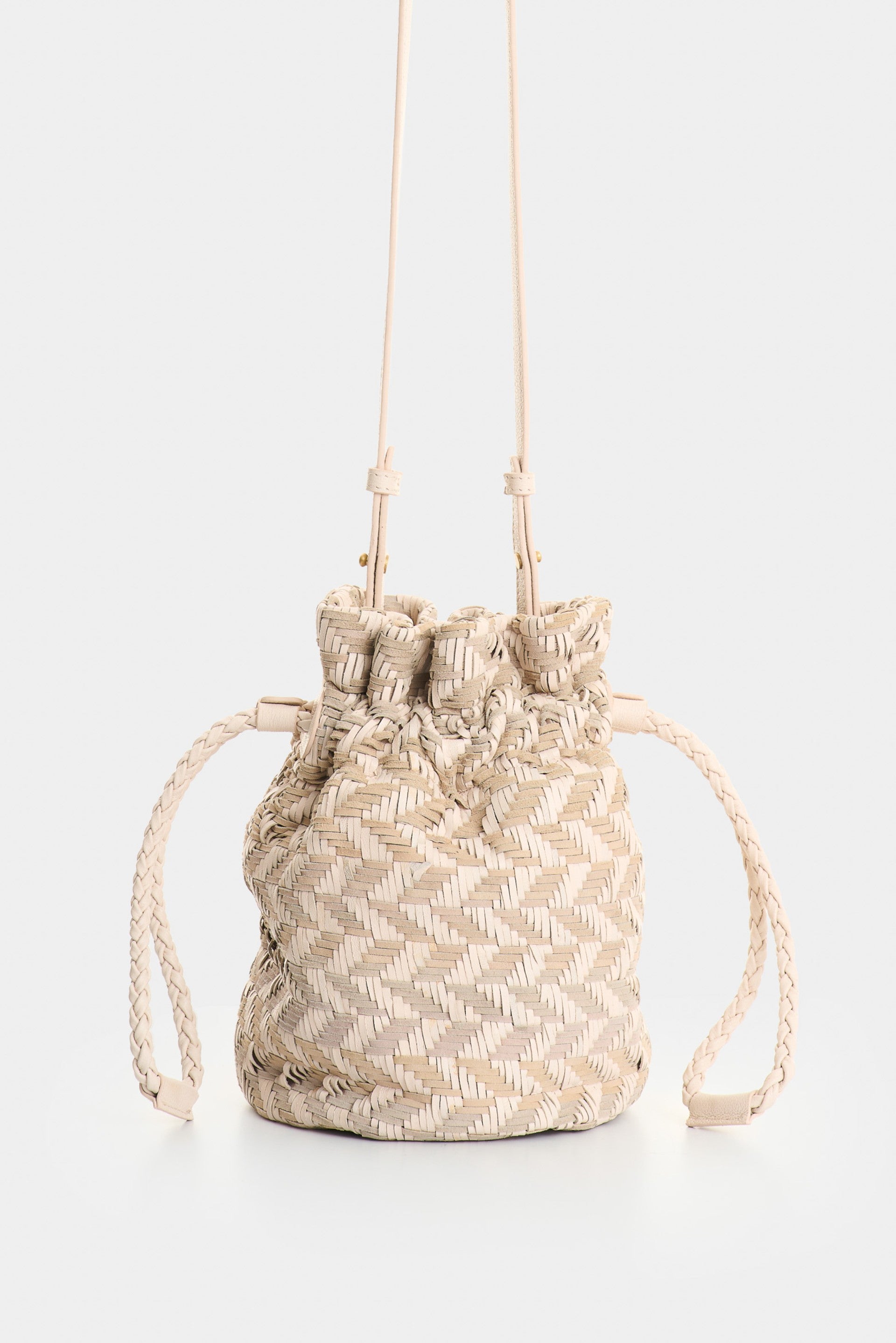 Lyra Woven Leather Crossbody Bag for Women