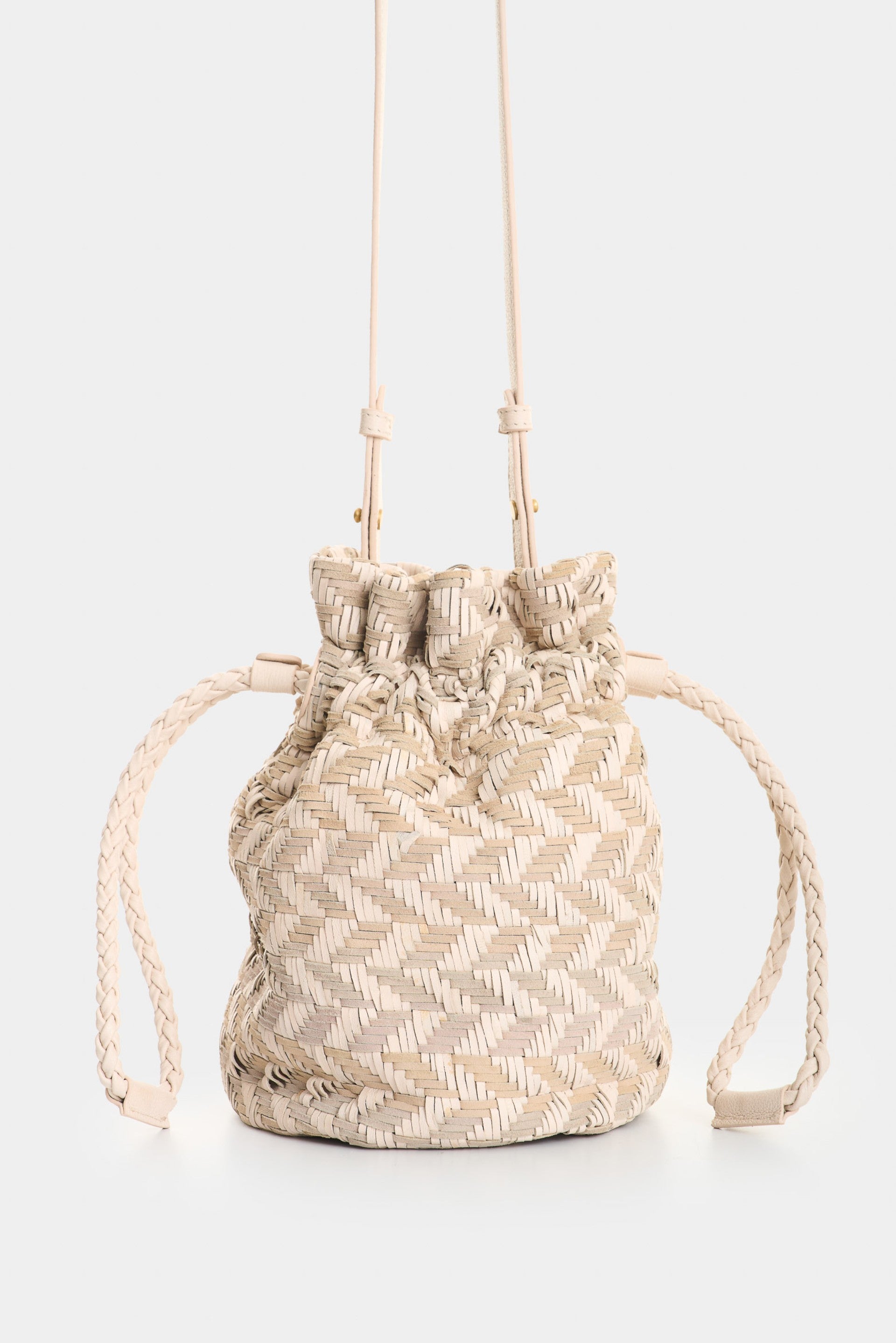 Lyra Woven Leather Crossbody Bag for Women